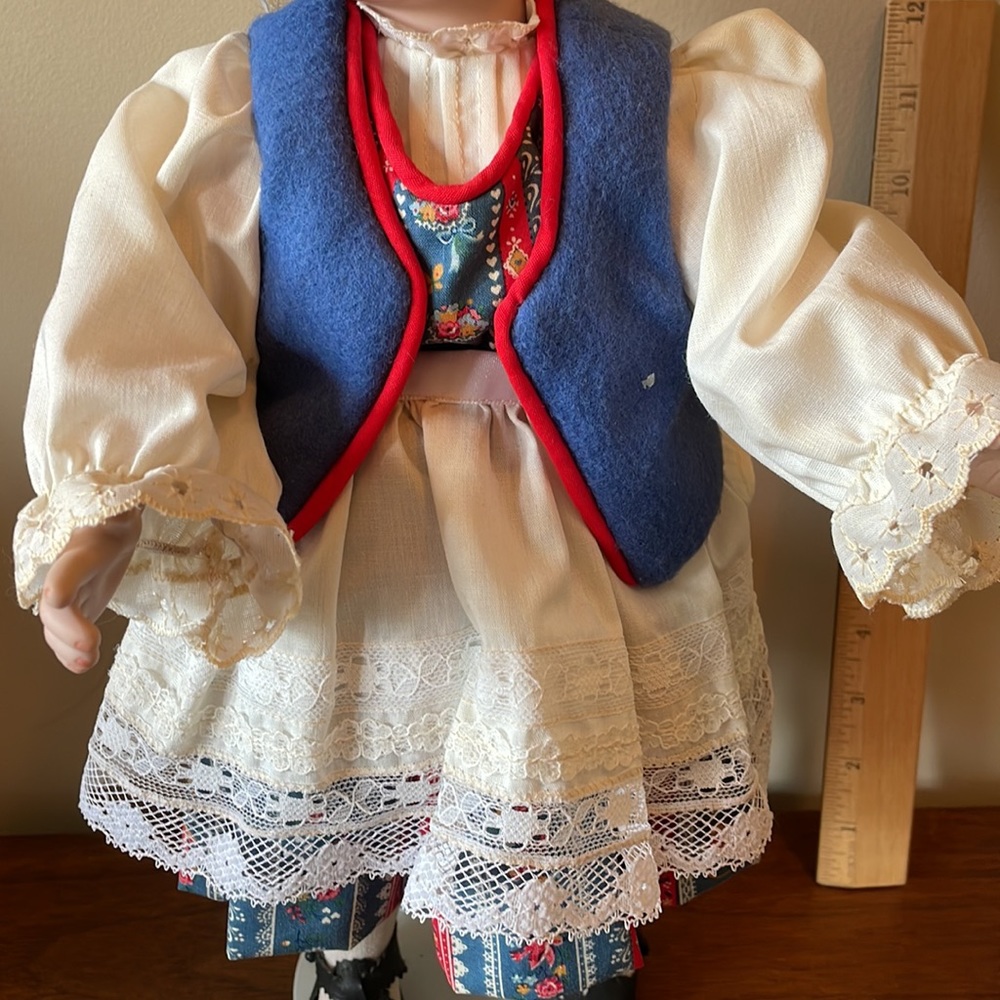 Porcelain Doll with Ramshorn Wig - Picture 5 of 7